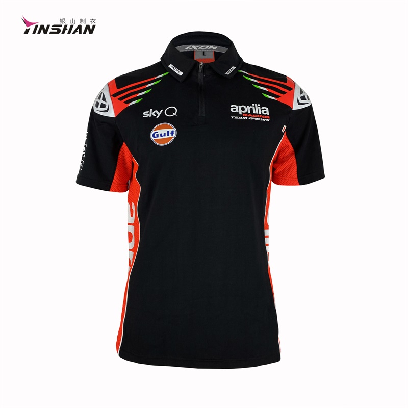Custom Polo Shirt with Logo Printing for Racing Team - Yinshan Sportswear