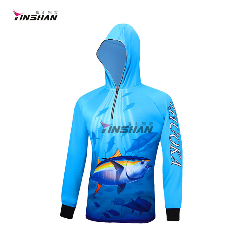 Patterned Custom Men's Fishing Hoodie